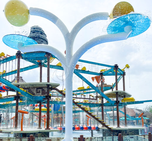 广州海星戏水系列豪华版旋转倒水桶，解锁 360° 互动嬉水新乐趣